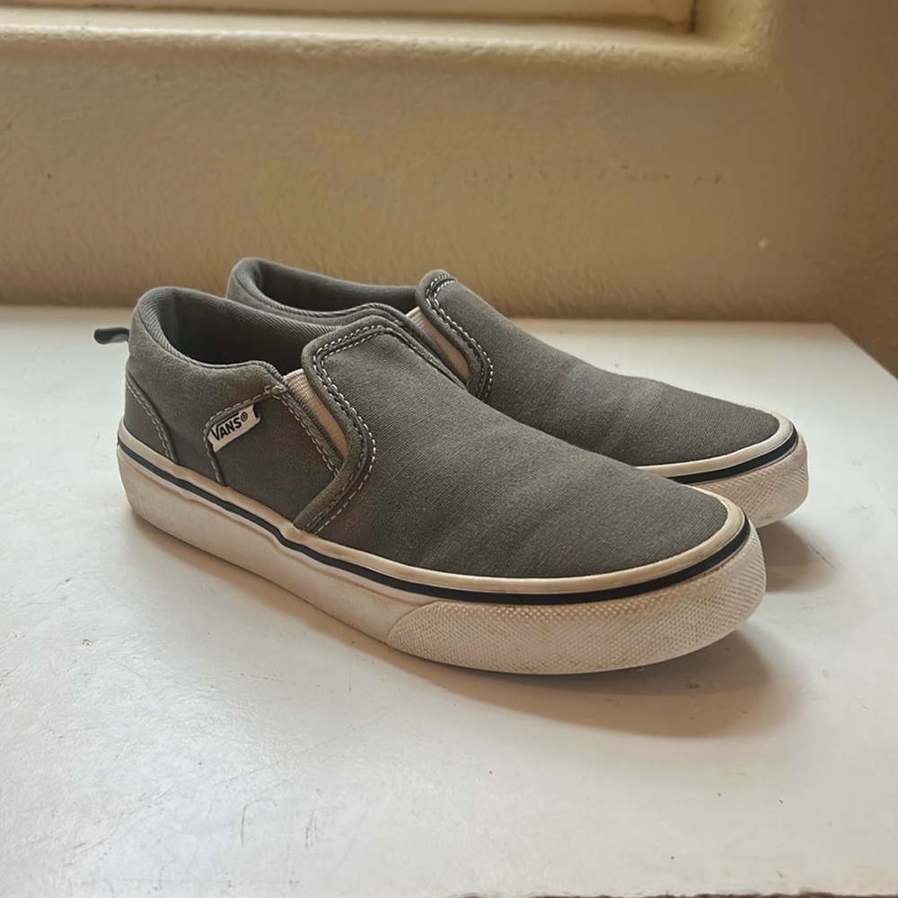 Grey Slip On Vans